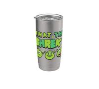 Shrek Emoji What The Shrek Vaso térmico de acero inoxidable de doble pared