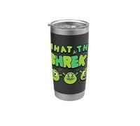 Shrek Emoji What The Shrek Vaso térmico de acero inoxidable de doble pared