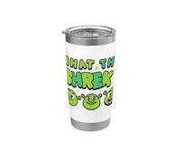 Shrek Emoji What The Shrek Vaso térmico de acero inoxidable de doble pared