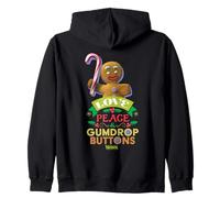 Shrek Gingy Love Peace Gumdrop Buttons Candy Cane Sudadera con Capucha