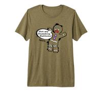 Shrek Gingy Not My Gumdrop Buttons Comic Style Camiseta Premium