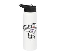 Shrek Gingy Not My Gumdrop Buttons Comic Style Stainless Steel Insulated Water Bottle