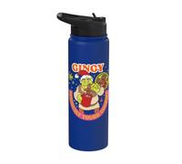 Shrek Gingy Seriously Tough Cookie Holiday Stainless Steel Insulated Water Bottle