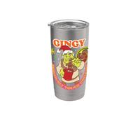 Shrek Gingy Seriously Tough Cookie Holiday Vaso térmico de acero inoxidable de doble pared