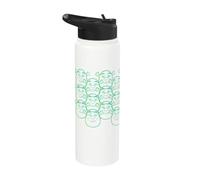 Shrek Green Vibes Only All Over Print Stainless Steel Insulated Water Bottle