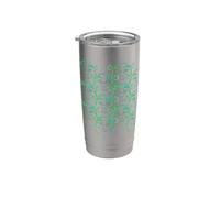 Shrek Green Vibes Only All Over Print Vaso térmico de acero inoxidable de doble pared