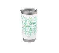 Shrek Green Vibes Only All Over Print Vaso térmico de acero inoxidable de doble pared