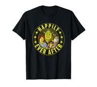Shrek Happily Ever After Group Shot Big Chest Circle Badge Camiseta