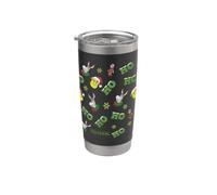 Shrek HO HO HO All Over Print Christmas Pattern Vaso térmico de acero inoxidable de doble pared