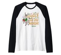 Shrek Jingle All The Neigh Donkey Camiseta Manga Raglan