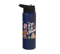 Shrek Let It Snow Holiday Gingy Stainless Steel Insulated Water Bottle