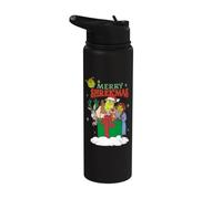 Shrek Merry Shrekmas Family Holiday Stainless Steel Insulated Water Bottle