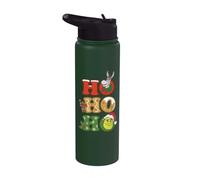 Shrek Merry Shrekmas Ho Ho Ho Front & Back Stainless Steel Insulated Water Bottle