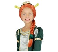 Shrek Peluca Naranja Niñas Fiona Plisado Peluca Cuento Disfraz Infantil