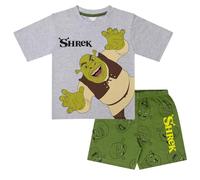 Shrek - Pijama de Manga Corta para Niños - 100% Algodón - 7-8 Años: 128cm