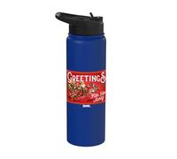Shrek Santa Greetings from Far Far Away Stainless Steel Insulated Water Bottle