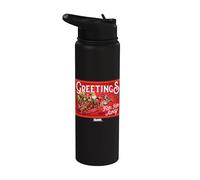Shrek Santa Greetings from Far Far Away Stainless Steel Insulated Water Bottle