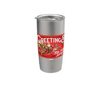 Shrek Santa Greetings from Far Far Away Vaso térmico de acero inoxidable de doble pared