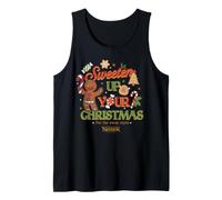 Shrek Sweeten Up Your Christmas Gingy Holiday Camiseta sin Mangas