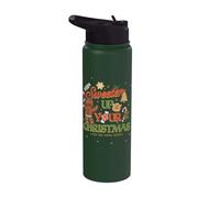 Shrek Sweeten Up Your Christmas Gingy Holiday Stainless Steel Insulated Water Bottle