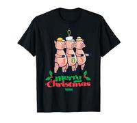 Shrek Three Little Pigs Merry Christmas Camiseta