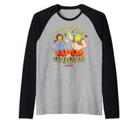 Shrek Waffles & Onions Funny Holiday Camiseta Manga Raglan