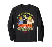 Shrek Waffles & Onions Funny Holiday Manga Larga