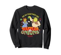 Shrek Waffles & Onions Funny Holiday Sudadera