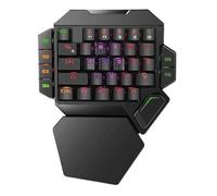 SHRGOMPIT Combinaciones de ratón, Teclado for Juegos, imitación de Teclado mecánico, Teclado USB for Juegos con retroiluminación RGB