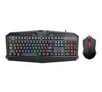 SHRGOMPIT Combo de Teclado y ratón for Juegos con Cable retroiluminado, Compatible con Juegos con Cable Iluminado, Resistente al Agua