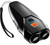 SHRGOMPIT Dispositivo disuasorio for Perros de 3 Frecuencias, Linterna LED con Sensor Dual, Control Comportamiento canino, Alcance Efectivo 9,7 m