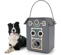 SHRGOMPIT Dispositivo ultrasónico antiladridos for Perros, Control automático de ladridos con 4 Niveles Volumen Ajustables, Alcance Efectivo 15 m for Exteriores e Interiores