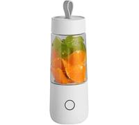 SHRGOMPIT Exprimidor portátil USB con mango de silicona, vaso pequeño, exprimidor eléctrico de frutas, licuadora for hielo picado, ideal for el hogar, la oficina, viajes y deportes al aire libre.(Whit