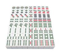 SHRGOMPIT Juego de Mahjong Chino auténtico, sin código numérico, de 2 cm de Alto, portátil, for Viajes, Ideal for Fiestas en casa y en Familia.
