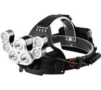 SHRGOMPIT Linterna Frontal LED Recargable por USB, súper Brillante, Recargable for Exteriores, Resistente al Agua, Ideal for Acampar, Andar en Bicicleta, Correr, Pescar y for Adultos.