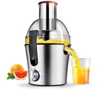 SHRGOMPIT Máquina exprimidora, extractor de jugos, exprimidor centrífugo 3 velocidades for frutas y verduras, potente con función pulso Plus, fácil limpiar, gratis