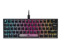 SHRGOMPIT Mini Teclado mecánico for Juegos al 60%, iluminación RGB Ajustable, Teclas Individuales, Teclas mecánicas de Velocidad