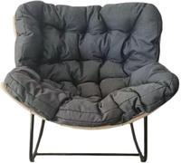 SHRGOMPIT Sillón mecedor ergonómico Moderno, Acolchado for salón y balcón, Elegante Asiento de Tela, 110 x 78 cm, cómodo y con Soporte for Relajarse en el Dormitorio.