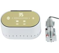 SHRGOMPIT Taladro de uñas eléctrico, taladro 60 W, 35000 RPM, fresa alta velocidad, máquina manicura, lima eléctrica, pantalla LCD, lijadora salón portátil(Yellow)