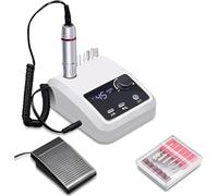 SHRGOMPIT Taladro eléctrico for uñas, lima eléctrica, pantalla HD, bolígrafo de manicura metal, torno lijador profesional for