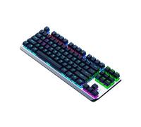 SHRGOMPIT Teclado con Cable de 87 Teclas retroiluminado con arcoíris LED for Juegos, Anti-Efecto Fantasma, for Ordenadores Win/Gaming