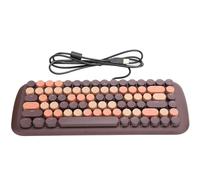 SHRGOMPIT Teclado for Juegos, Teclado con Cable de Interruptor Azul con 84 Teclas, Teclado Retro for Juegos for computadora de Oficina en casa, con la Mejor Experiencia de Juego.