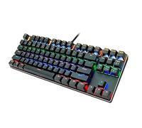 SHRGOMPIT Teclado mecánico for Juegos, Compacto, de 87 Teclas, con Interruptor Azul Equivalente for Jugadores de PC con Windows.