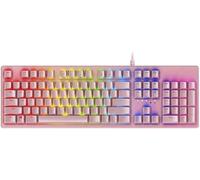 SHRGOMPIT Teclado mecánico for Juegos con retroiluminación LED RGB y Cable con interruptores for Jugadores de Windows, Mac y PC.