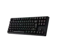 SHRGOMPIT Teclado mecánico for Juegos con retroiluminación RGB arcoíris, 87 Teclas, Resistente al Agua, 12 Teclas Multimedia for PC y portátil.