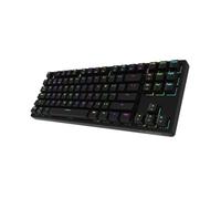 SHRGOMPIT Teclado mecánico for Juegos con retroiluminación RGB arcoíris, Resistente a Salpicaduras, 87 Teclas con Cable, Ideal for computadoras de Juegos