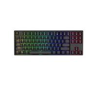 SHRGOMPIT Teclado mecánico for Juegos con retroiluminación y Cable de 87 Teclas for PC, portátil y Gamer.