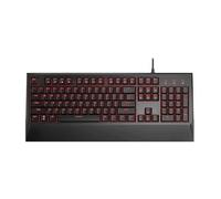 SHRGOMPIT Teclado mecánico for Juegos de 104 Teclas, retroiluminado en Rojo, Ultrafino, con Cable USB, Ideal for Juegos en Windows y Mac.