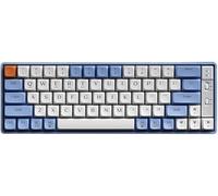 SHRGOMPIT Teclado mecánico inalámbrico GK65 con retroiluminación RGB, Tres Modos, Teclas Intercambiables en Caliente, Personalizable, for Juegos, PC, Regalo de Color DIY