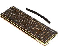 SHRGOMPIT Teclado mecánico inalámbrico retroiluminado Compatible con computadoras de Escritorio y portátiles, Compatible con Juegos y Uso de Oficina, Personalizable.